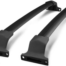Pair OE Style Aluminum Bolt-on Top Rail Roof Rack Cross Bar Luggage Carrier Replacement for Buick Envision 16-18