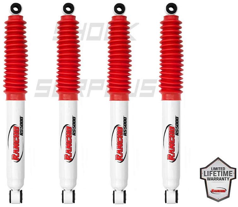 Rancho RS5000 Shock Set 1999-2004 Ford F250 F350 4WD w/2.5-3