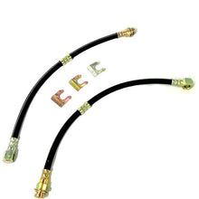 Universal Rubber Brake Hose, 15 3/4" Long with 7/16" Banjo (Includes Clips) Made in USA