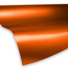 VViViD Orange Satin Chrome Vinyl Wrap Stretch Conform DIY Easy to Use Air-Release Adhesive (1ft x 5ft)