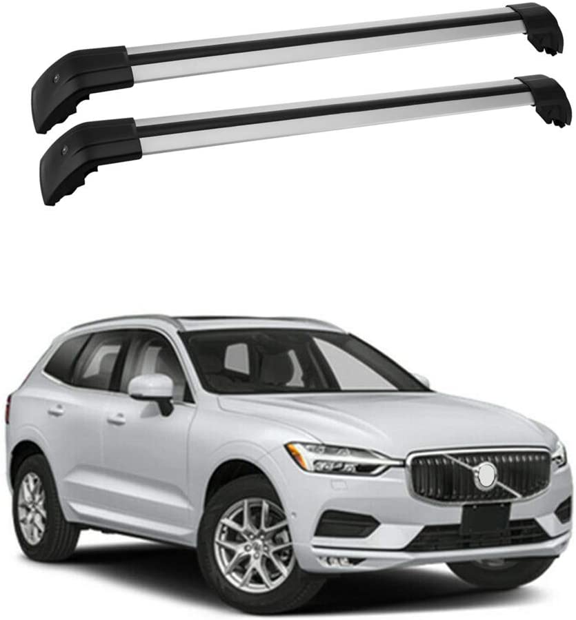 MotorFansClub Roof Rack Cross Bars Fit for Compatible with Volvo XC60 2019 2020 Crossbars Luggage Rack Top Cargo Rack