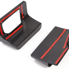 CheroCar JL JT Gear Storage Box Console Side Pockets Organizer Tray for Jeep Wrangler 2018-2019 JL JLU, for 2020 Jeep Gladiator JT, Interior Accessories, Black, 2Pack