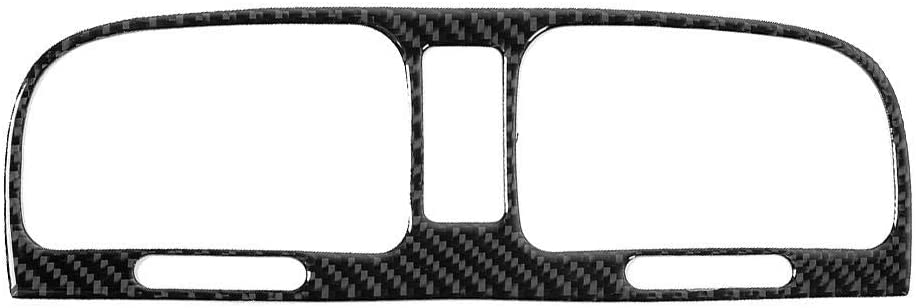 KIMISS Air Vent Panel Trim,Carbon Fiber Center Control Air Vent Panel Trim Sticker Fits for R MK6 2008-2012