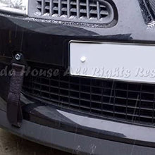 EpandaHouse Compatible with Jap Cars Only!JDM Predrilled Side Front Tow Towing Nylon Strap Bumper Grille Black