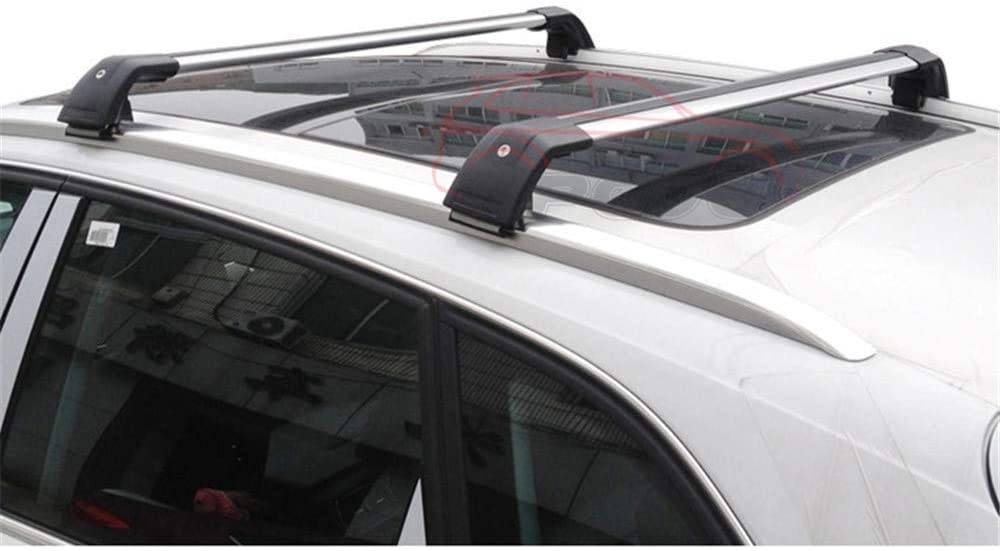 KPGDG Fit for Mercedes Benz GLA 2014-2019 Lockable Baggage Luggage Racks Roof Racks Rail Cross Bar Crossbar - Silver