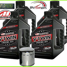 RPM Full Synthetic Engine Oil Change Kit for Harley Davidson Twin Cam V-Twin 00-16