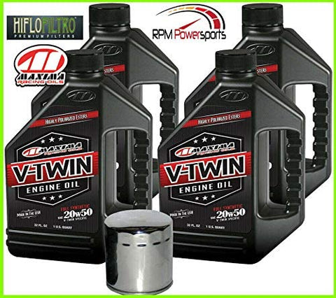 RPM Full Synthetic Engine Oil Change Kit for Harley Davidson Twin Cam V-Twin 00-16