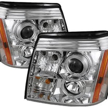 Spyder Auto 5037930 LED Halo Projector Headlights Chrome/Clear