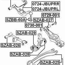 4637165J00 - Arm Bushing (for Lateral Control Arm) For Suzuki - Febest