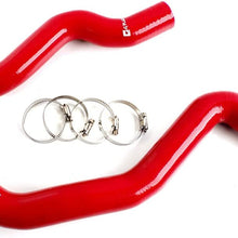 For MITSUBISHI LANCER EVO 6 CP9A 4G63 TURBO 1996 1997 1998 1999 2000 2001 Silicone Radiator Coolant Hose Kit Clamps Red