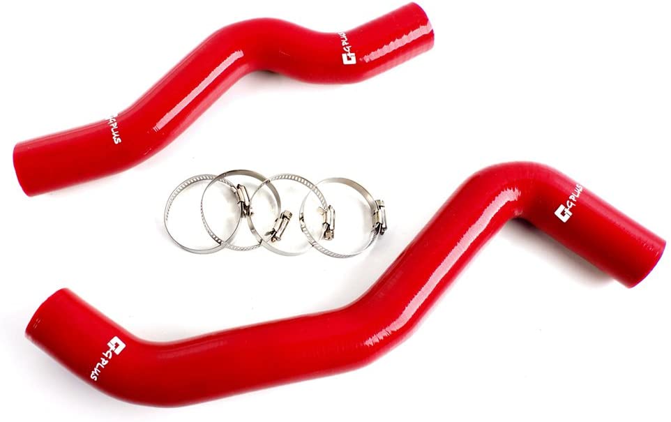 For MITSUBISHI LANCER EVO 6 CP9A 4G63 TURBO 1996 1997 1998 1999 2000 2001 Silicone Radiator Coolant Hose Kit Clamps Red