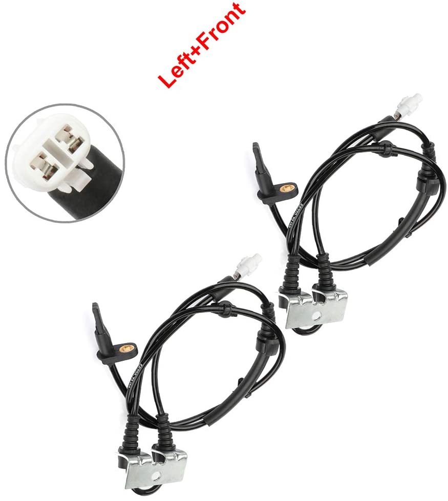 ANGLEWIDE 2 x ABS Wheel Speed Sensors Left+Front Replacement for 2007-2011 Suzuki SX4
