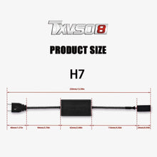 TXVSO8 H7 LED Canbus Warning Light Canceler Error Eliminator Anti-Flicker Capacitors Decoder(Pair)