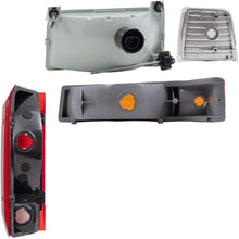 8 Pc Set Headlights, Taillights w/Park Signal Corner & Side Marker Lamps Replacement for Ford Bronco F150 F250 F350 Styleside Pickup Truck AutoAndArt