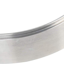 X AUTOHAUX 1 Inch Air Cleaner Spacer Riser Air Filter Spacer for Ford 350 Silver