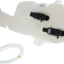 Windshield Washer Tank compatible with EscaladeSuburbanGMC Yukon 07-14 Assy W/Dual Pump Cap And Sensor Hole