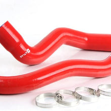 Silicone Radiator Coolant Hose Kit Clamps For Jeep Cherokee XJ 4.0 l6 1991 1992 1993 1994 1995 1996 1997 1998 1999 2000 2001 Red 2PCS