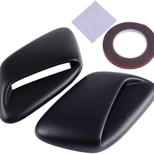 Auto Repair Accessories DWCX 2PCS Black Plastic Hood Vent Induction Scoop Fit for Subaru Impreza 1999 2000 2001 GC8 STI WRX 2.5RS