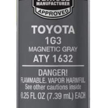 Dupli-Color ATY1632 Magnetic Gray Toyota Exact-Match Scratch Fix All-in-1 Touch-Up Paint - 0.5 oz (0.25 oz. paint color and 0.25 oz. of clear)