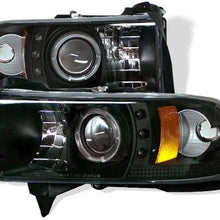 Spyder 5010087 Dodge Ram 1500 94-01 / Ram 2500/3500 94-02/99-01 Ram Sport - Projector Headlights - LED Halo - LED (Replaceable LEDs) - Black - High 9005 (Included) - Low H1 (Included)