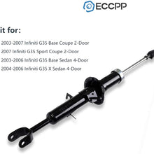 Shocks Struts,ECCPP Front Pair Shock Absorbers Strut Kits Compatible with 2003 2004 2005 2006 2007 Infiniti G35 341377 341378 71116 71117