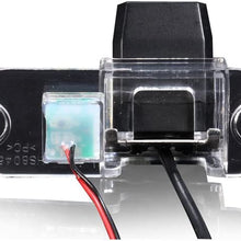Navinio Super HD Vehicle Backup License Plate Cameras Car Rear View Back up Camera compatiable for Volvo S80L /S40L/S80/S40/S60/V60/XC90/XC60/C70/S60L Waterproof HD (Model A= Clip+Screw Connector)