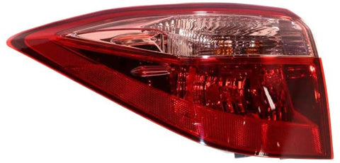 Tail Light Assembly - TYC For/Fit 8156002B00 17-19 Toyota Corolla - Outer On-Body Bulb-Type (Exclude SE/XLE/XSE/50th-Anniversary) (Left Hand - Driver) NSF