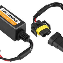 Duokon Car LED Headlight Decoder for H8/H9/H11 C12,LED Headlight Fog Lamp Anti-Flicker Flash Error Canceler