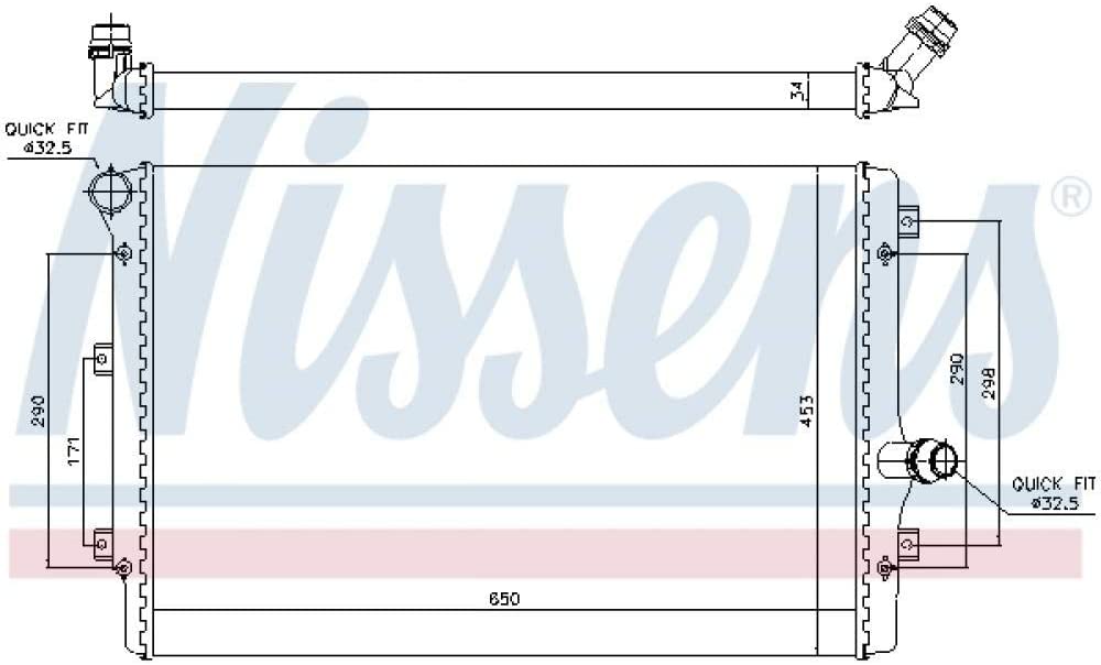 VW/Audi Radiator 1K01212151AB Jetta/GTI/Passat/A3/TT 2.0 06-08