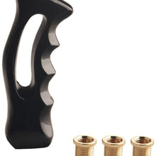 JGR Universal Gun Grip Handle Shift Knob Manual Gearbox Screw On For Dodge Magnum Ford Honda Mazda Mitsubishi Nissan Subaru Toyota Jeep Jaguar Acura Hundai Datsun Isuzu Ferrari Scion (BLACK) (Black)