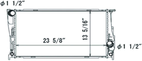 TYC 2941 Replacement Radiator for BMW