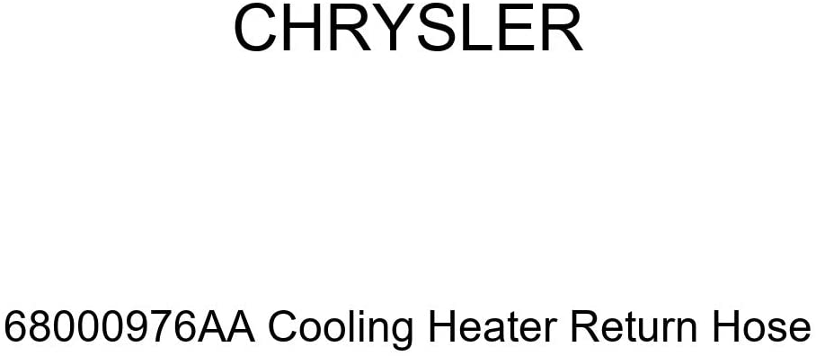 Genuine Chrysler 68000976AA Cooling Heater Return Hose
