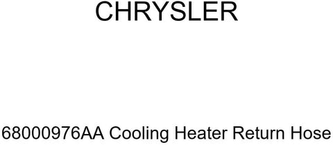 Genuine Chrysler 68000976AA Cooling Heater Return Hose