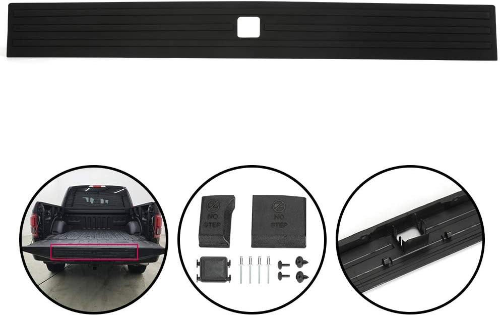 G-PLUS for Ford F-150 F150 2015 2016 2017 2018 2019 2020 Center Flexible Flex Step Tailgate Cap Pad Molding Trim with Release Button FL3Z-9940602-B