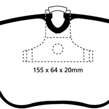 EBC Brakes DP41552R Yellowstuff Street and Track Brake Pad