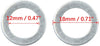 X AUTOHAUX 10pcs Universal Engine Oil Crush Washers Drain Plug Gaskets 12mm ID. 19.7mm OD. for Car