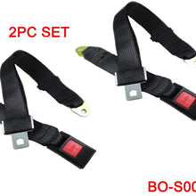 (Set of 2) 2 Point Adjustable Single Seat Safety Belt Harness for Go Kart ATV UTV Buggie Quad Sunl Taotao Roketa