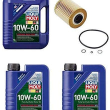 7 Liters Liqui Moly Race Tech 10W-60 Synthetic Motor Oil & 1 Mann Oil Filter BMW Z4 M3