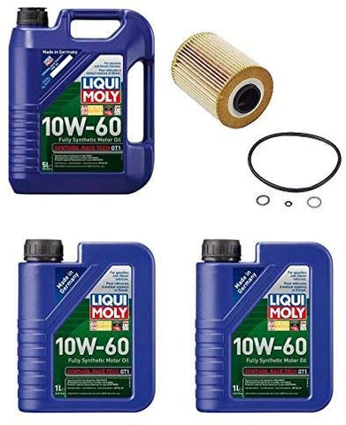 7 Liters Liqui Moly Race Tech 10W-60 Synthetic Motor Oil & 1 Mann Oil Filter BMW Z4 M3