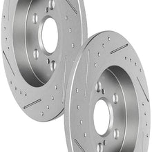INEEDUP Brake Disc Rotors Rear fit for 11-17 for LEXUS CT0h,09-10 for Pontiac Vibe,for Toyota Corolla/Matrix/Prius/Prius Plug-In/Prius Prime