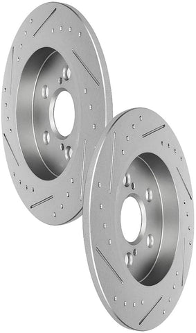 INEEDUP Brake Disc Rotors Rear fit for 11-17 for LEXUS CT0h,09-10 for Pontiac Vibe,for Toyota Corolla/Matrix/Prius/Prius Plug-In/Prius Prime