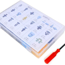 FEIPARTS 418Pcs Bumper Retainer Clips Car Fasteners Push Type Retainer Kits fit for Most Vehicles