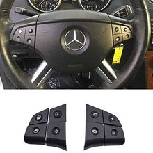 TTCR-II Steering Wheel Switch Control Buttons For Mercedes Benz W164 ML320 ML350 ML400 ML430 ML500 ML550 ML63 2006/2007/2008 X164 GL320 GL350 GL450 GL550 GL63 2007/2008 (8 pcs, Black)