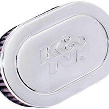 K&N Universal Clamp-On Air Filter: High Performance, Premium, Washable, Replacement Engine Filter: Flange Diameter: 2.4375 In, Filter Height: 2 In, Flange Length: 0.625 In, Shape: Oval, RC-1980