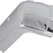 Bumper End compatible with Chevrolet Silverado Sierra 07-14 Rear Chrome W/Sensor Holes Right Side Steel