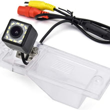 aSATAH 12 LED Car Rear View Camera for KIA VQ/Carnival/Sedona/Grand Carnival/Sedona/Carnival R & HD CCD Night Vision Waterproof and Shockproof Reversing Backup Camera (12 LED)
