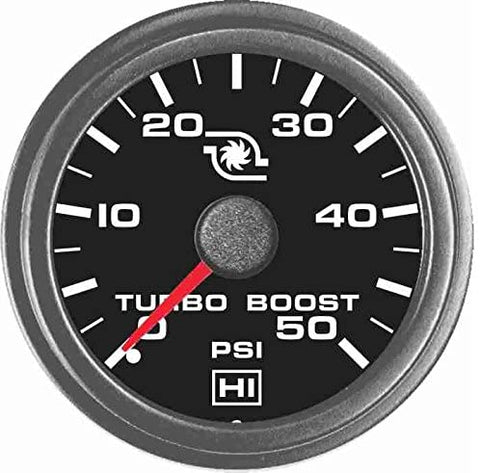 TruckMeter Hewitt 102TM5005 Universal Turbo Boost Gauge KIT - 50 PSI