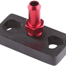 Qiilu 1/8 NPT Fuel Rail Pressure Regulator Adapter for Honda with Fittings