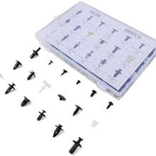 Aintier 408Pcs Car Retainer Clips Push Type Bumper Fasteners Rivet Clips Universal Car Panel Trim Clips fit for GM Ford Toyota Honda Chrysler with Tool