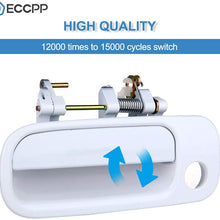 ECCPP Door Handle Exterior Outside Outer Front Driver Side for 1992-1996 Toyota Camry White